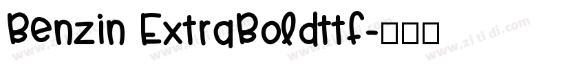 Benzin ExtraBoldttf字体转换
